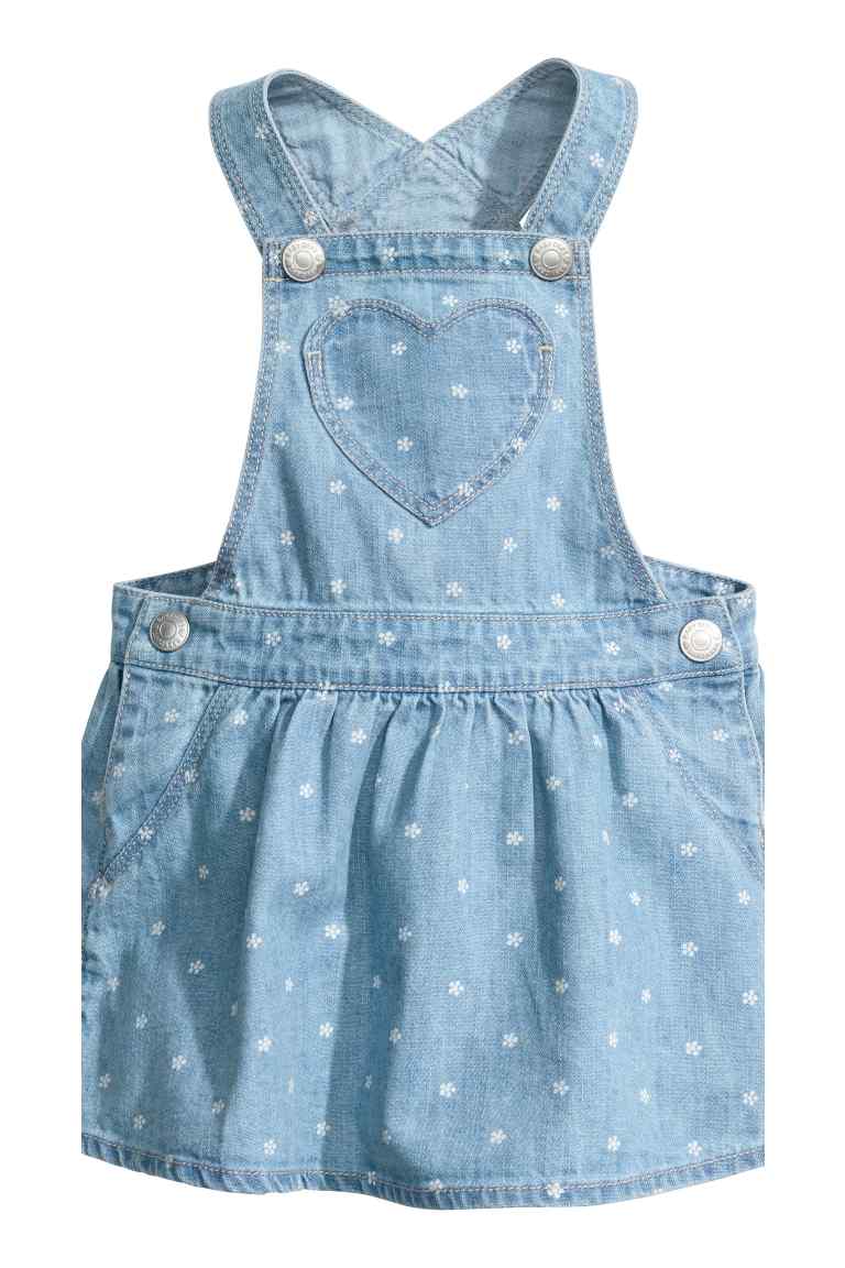 Dungaree dress and top